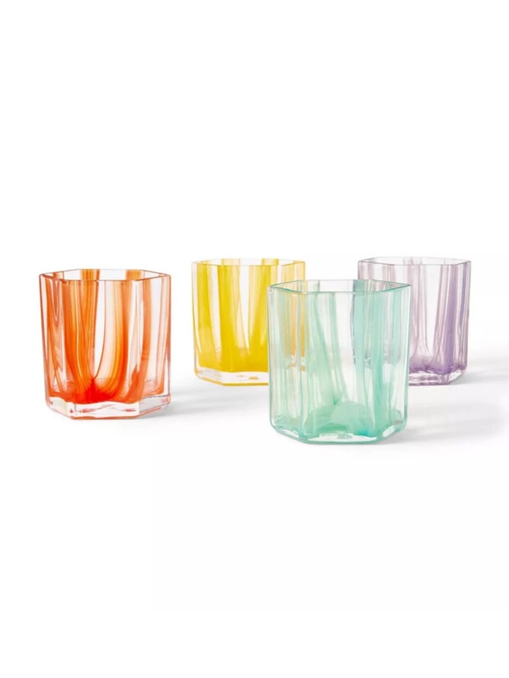 DVF Diane Von Furstenberg X Target 4pc Short Glass Drinkware Set Limited Edition